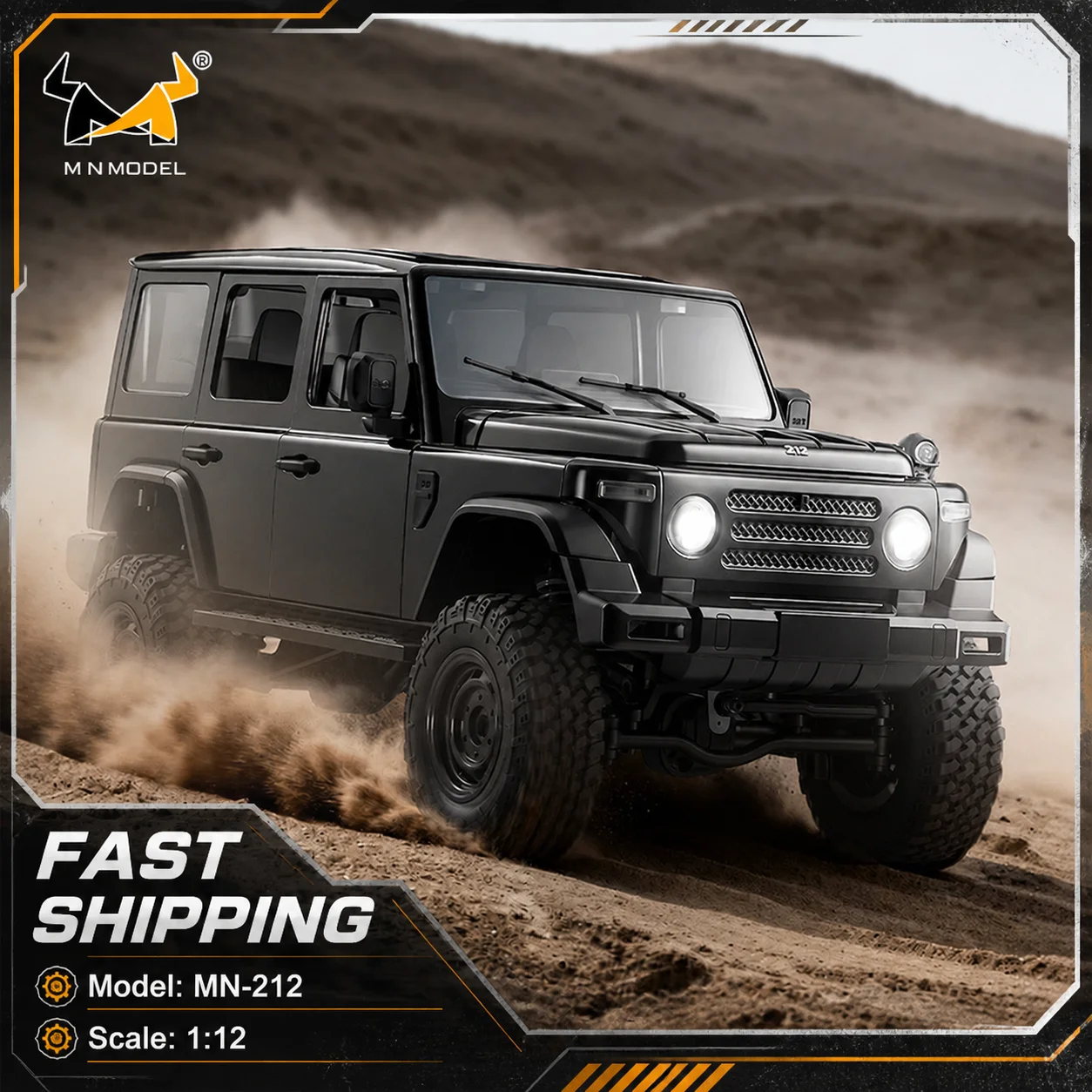 Mn Model 1：12 4wd Full Proportional Rc Off Road Car 212 Simulation Remote Control Crawler Vehicle For Adult Outdoor Gift