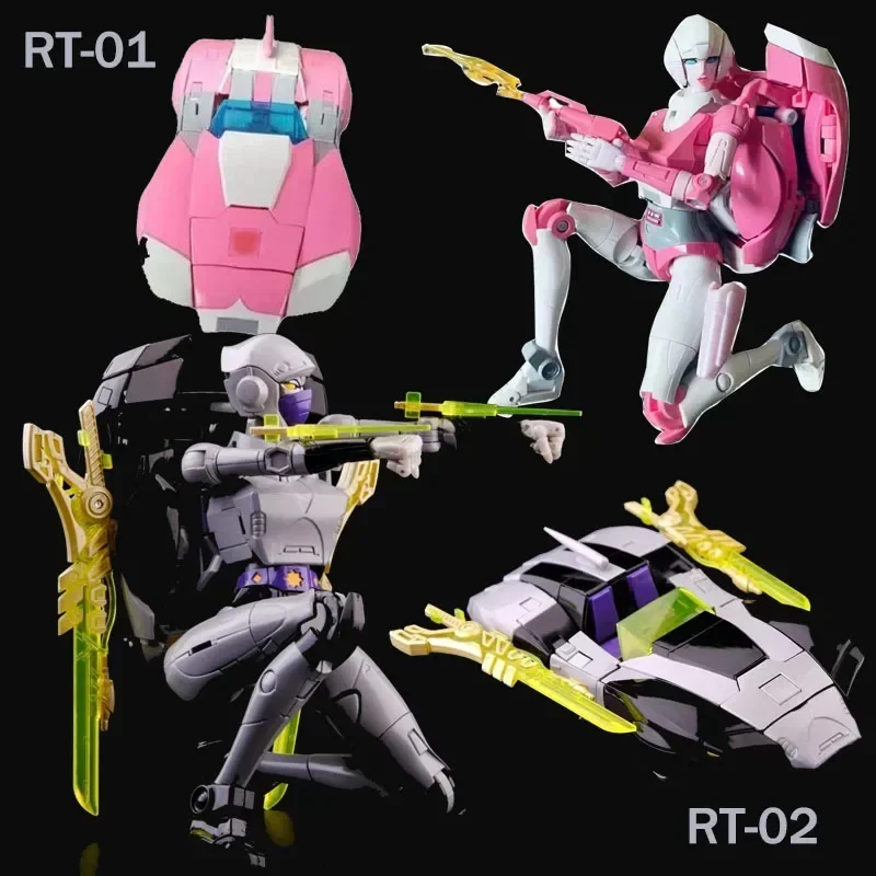 In Stock Transformation Toys RT-01 Action Figure, Transformation Method, RT01, Arcee Rose RT-02, RT02,Night Bird MP ActionFigure