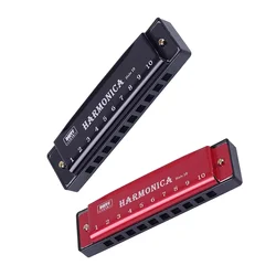 Miwayer 10 Hole Diatonic Harmonica Key of C, Blues Mouth Organ with Storage Case, Perfect for Beginner Practice, Kids Gift
