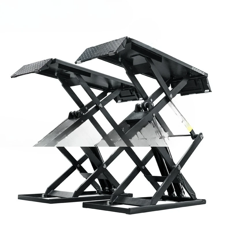 Car scissor lift Ultra-thin grooving lifting platform lift