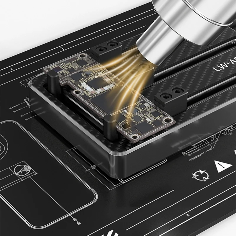 

Heat Resistant Electronics Repair Mats With Nonstick Silicone Surfaces Waterproof Workspaces For Soldering Guns Delicate M4YD
