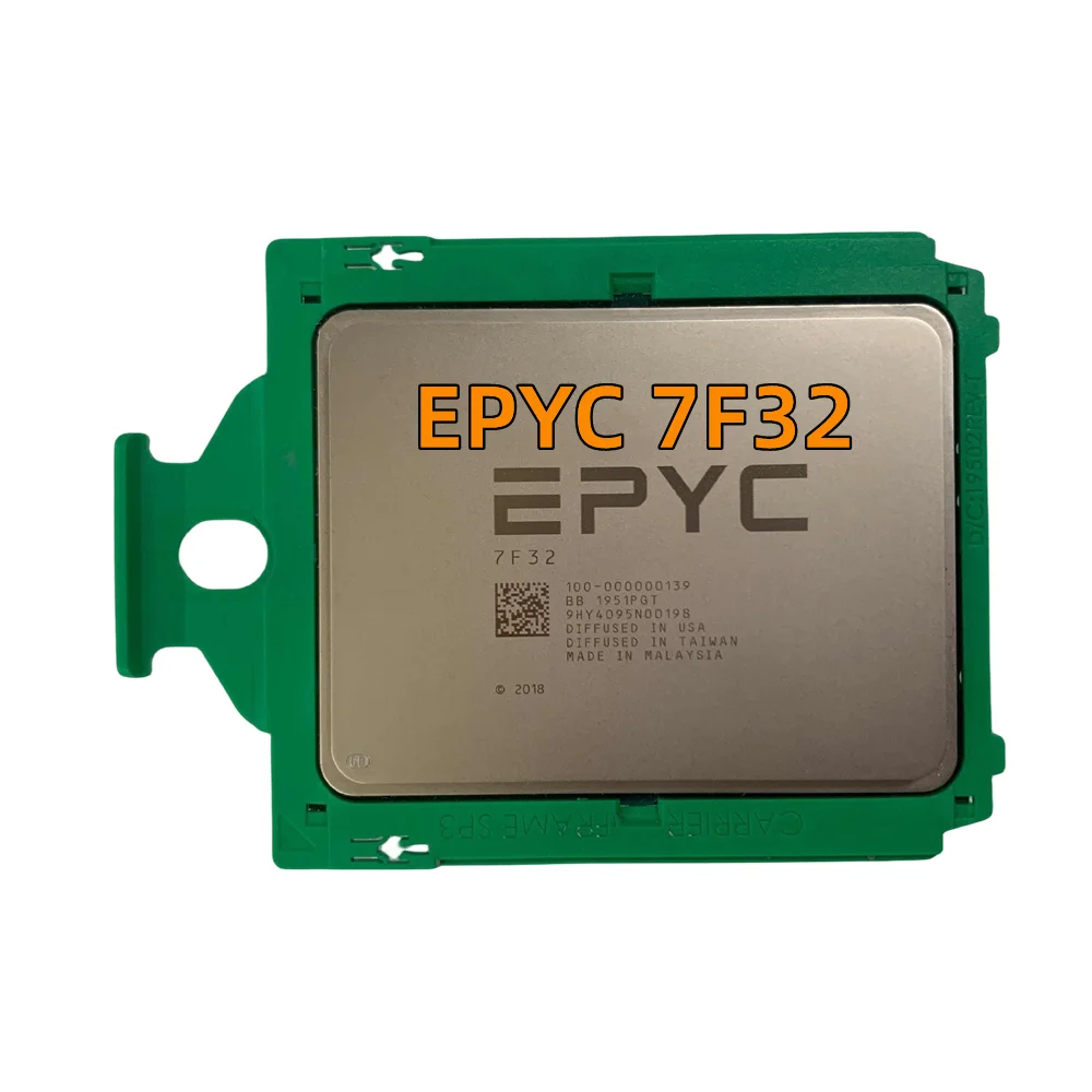 EPYC 7F32 3.7Ghz 8 Core/16 Thread L3 Cache 128MB TDP 180W SP3 Up to 3.9GHz 7002 Series Server CPU