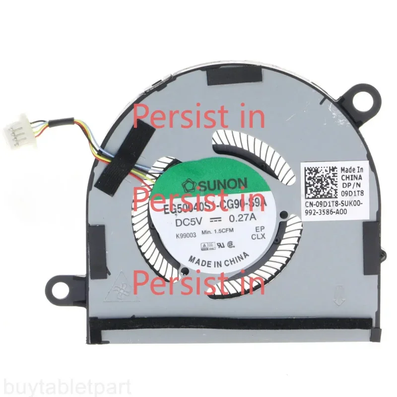 WYORESY NEW CPU Fan For Dell Latitude 7400 9410 2-in-1 09D1T8 9D1T8 DC28000M3SL