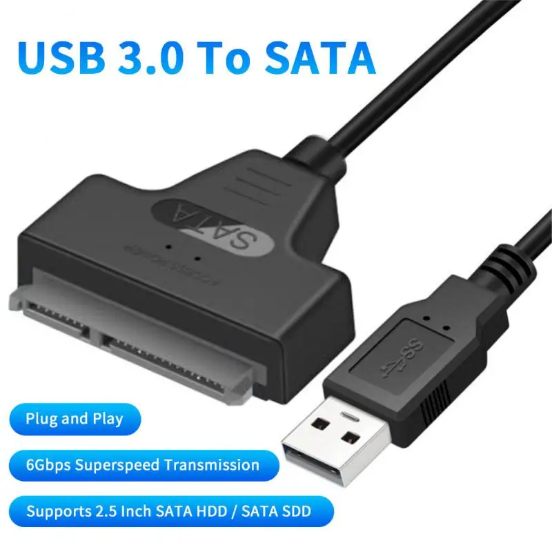 High-Speed USB SATA Cable External Hard Disk Reader 2.5 HDD SSD Hard Drive Adapter 20cm/32cm USB 3.0/2.0 For Optional