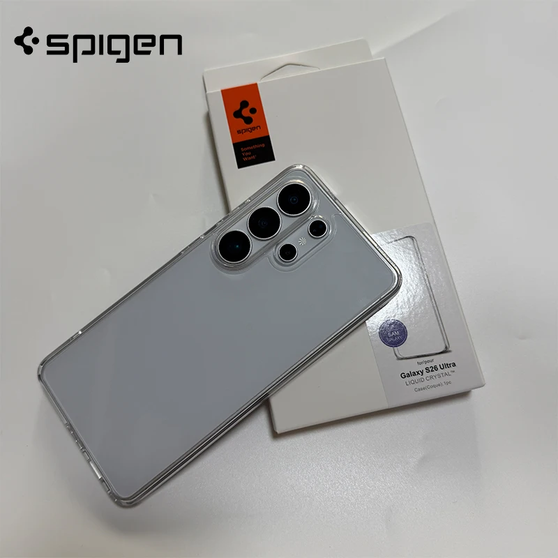Original Spigen Clear Case For Samsung Galaxy S24 S25 S26 Ultra S26 S25 S24 + Plus Shockproof Transparent Bumper Back Cover