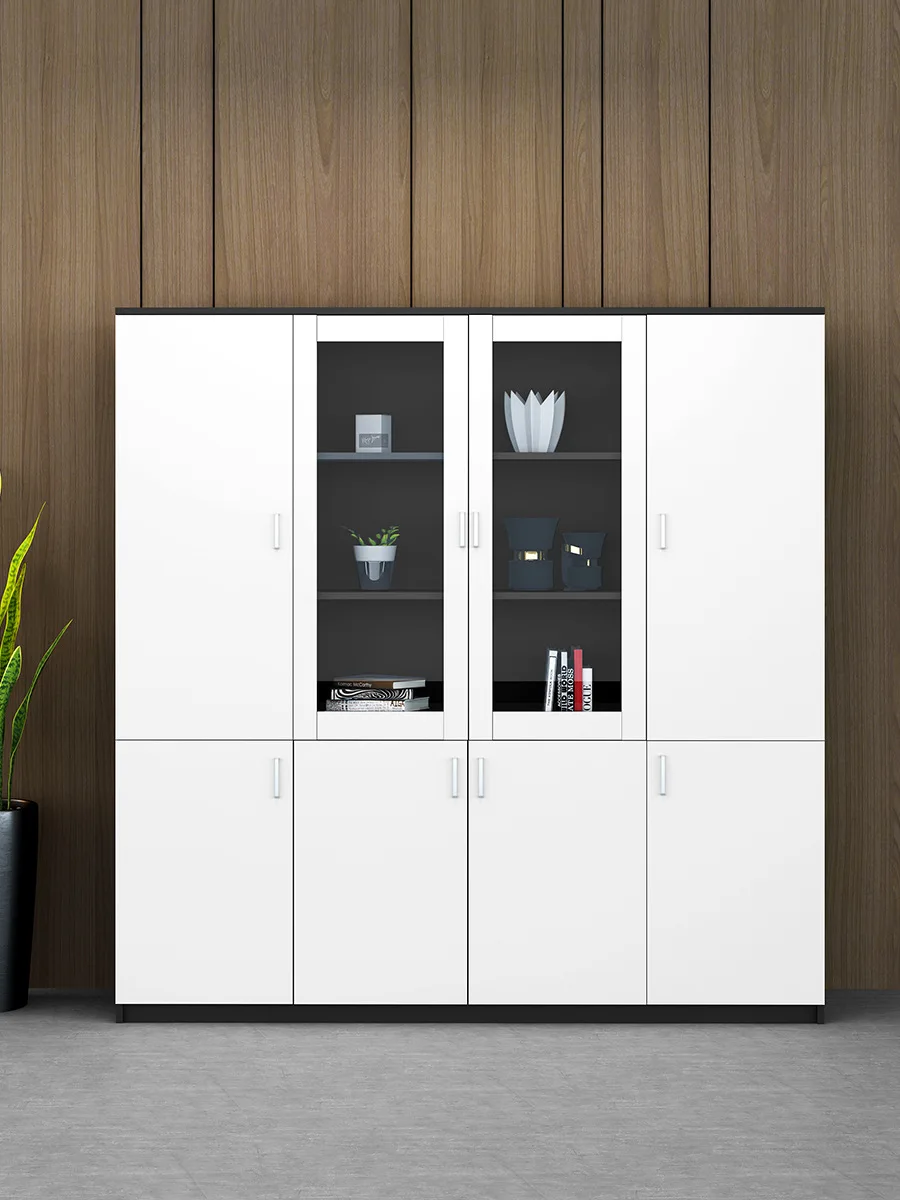 Office filing cabinets Office furniture Layered baffle Wooden storage cabinets Panel bookcases File cabinets