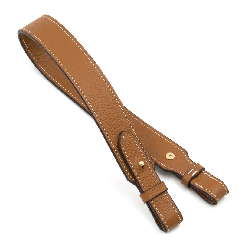 High Quality Genuine Leather Shoulder Bag Strap DIY Solid Color Cross Body Adjustable Bag Belt Replacement Strap Bag Accessories