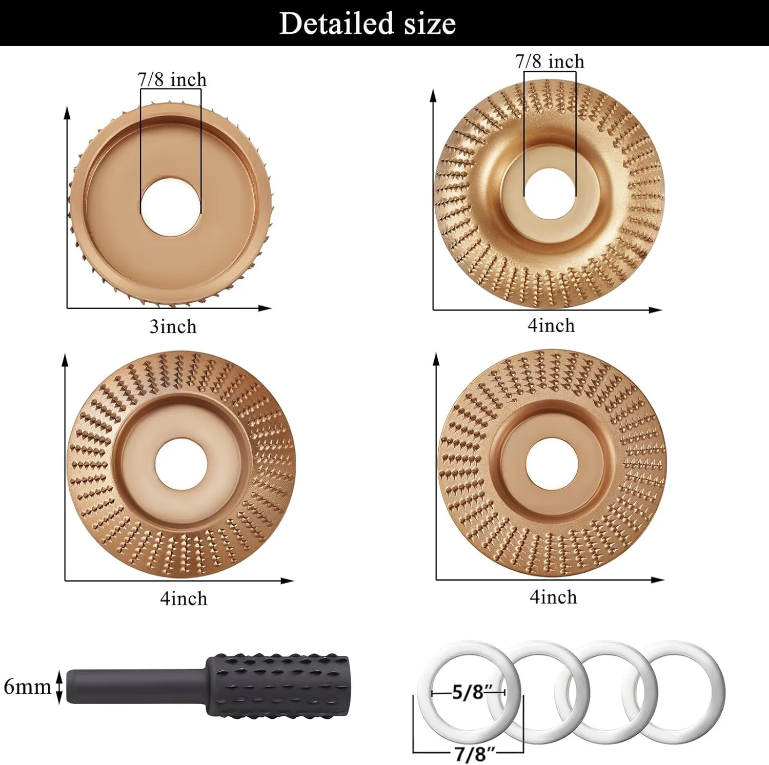 11PCS Angle Grinder Nut Angle Grinder Plate Splint Tool Accessories Hexagonal Plate Angle Grinder