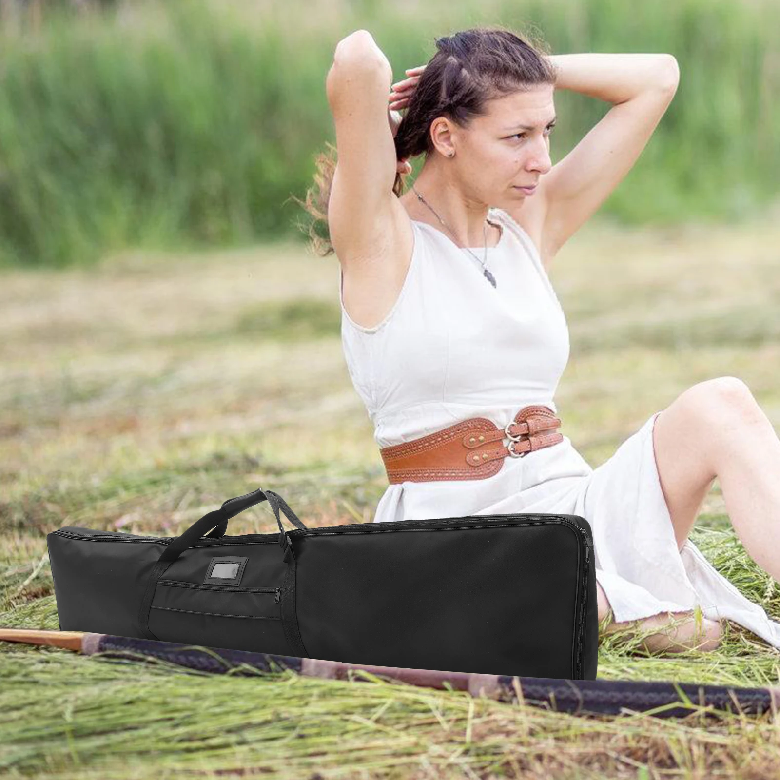 

1pcs Tote Bag Canvas Hunting Accessory Storage For Recurve Arrow Holder Outdoor Sling Case Portable