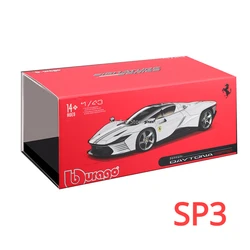 Bburago FERRARI Daytona SP3 Sport Cars 1:43 Alloy Diecast Model Car Collection Gifts Toys for Adults Children