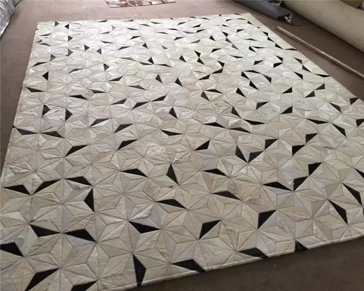 Kyle New Cowhide Rug Leather Animal Skin Patchwork Area Carpet Custom Sizes Colors Available