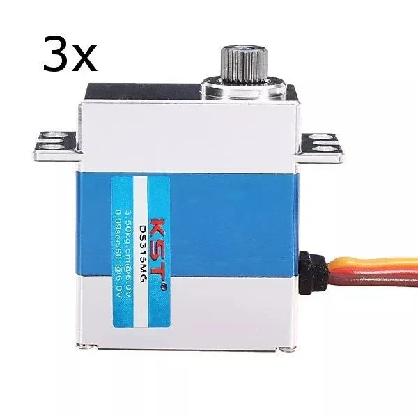 

KST DS315MG Metal Gear Swash Plate CCPM / Rudder Digital Servo for 450 RC Helicopter Airplane