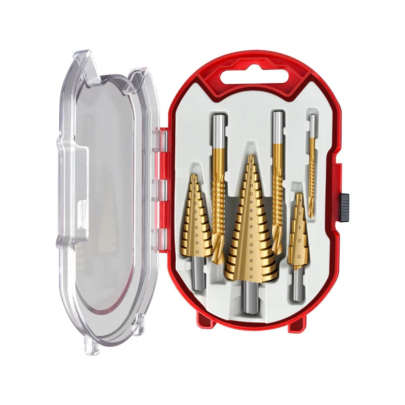 

1pc Cobalt-Containing Serrated Step Drill Bit Set, Alloy Universal Reamer for Metal Stainless Steel Hole Expanding Work