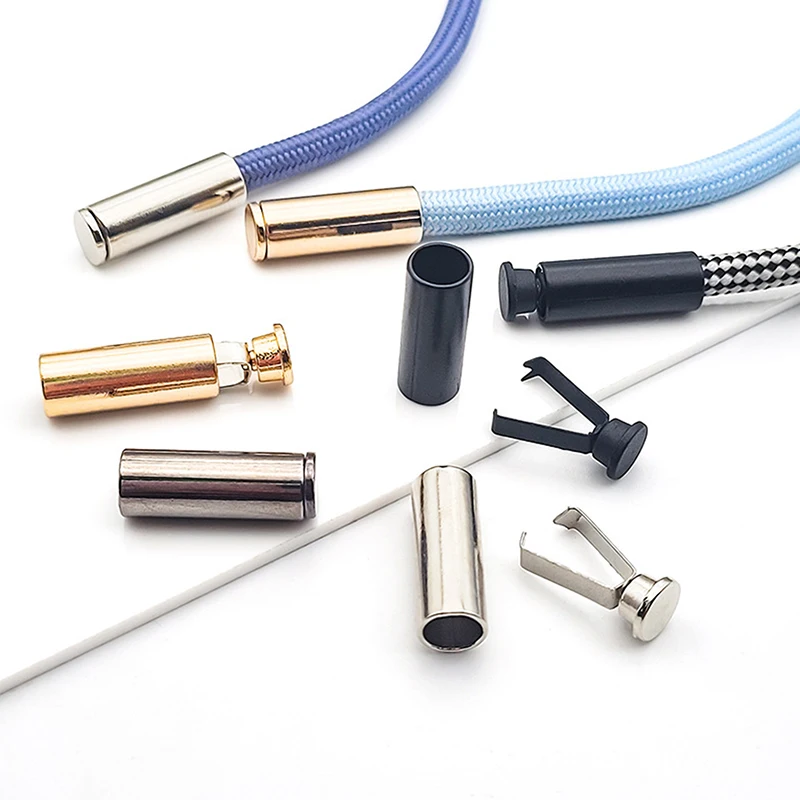 

10pcs Metal Buckles For Clothing Cord Locks Hat Tail Clips Buttons Sweater Cord Tail Buckles DIY Sewing Accessories