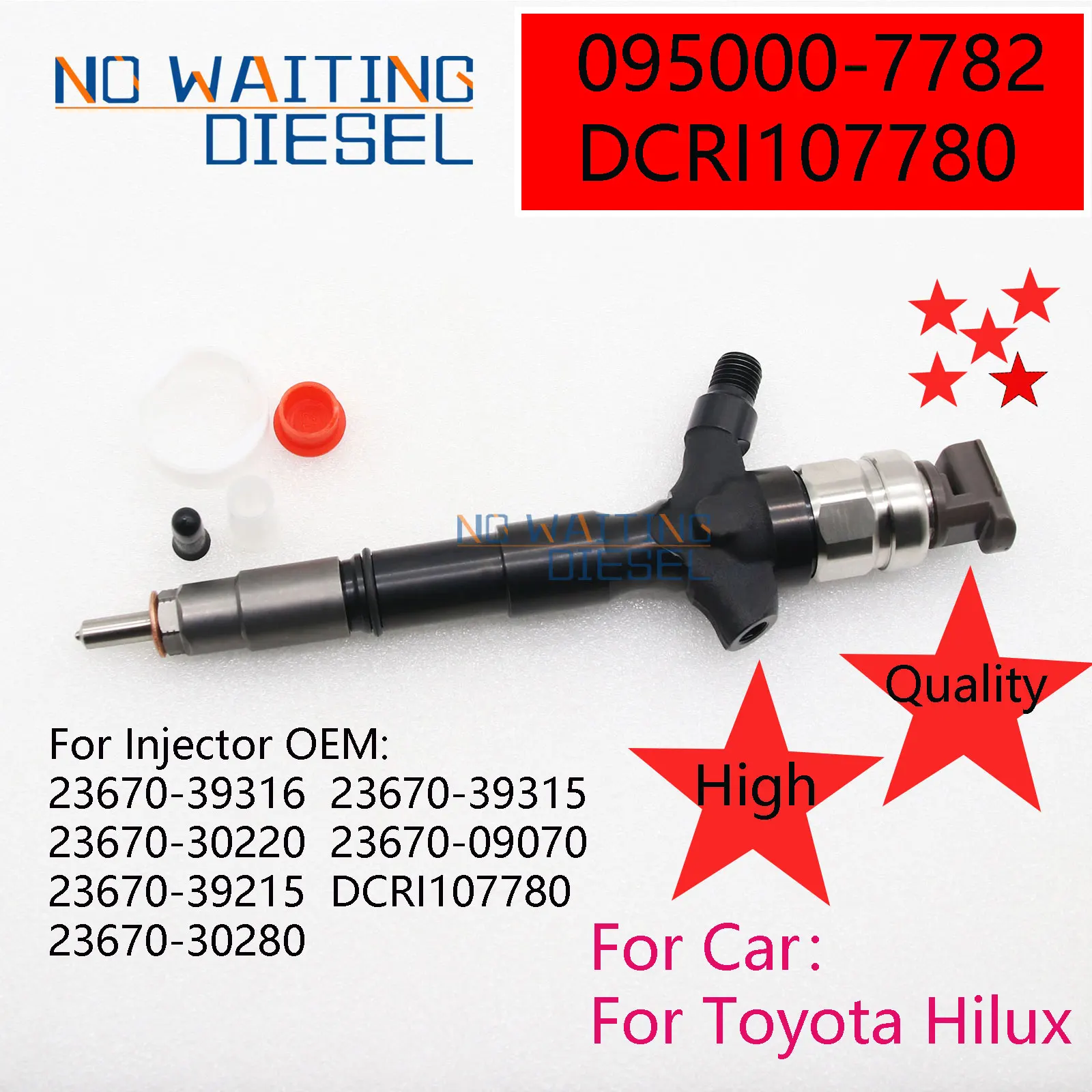 

095000-7782 DCRI107780 Fuel Injector Assembly DCRI107780 Injection Systems 0950007782 For Toyota Hilux