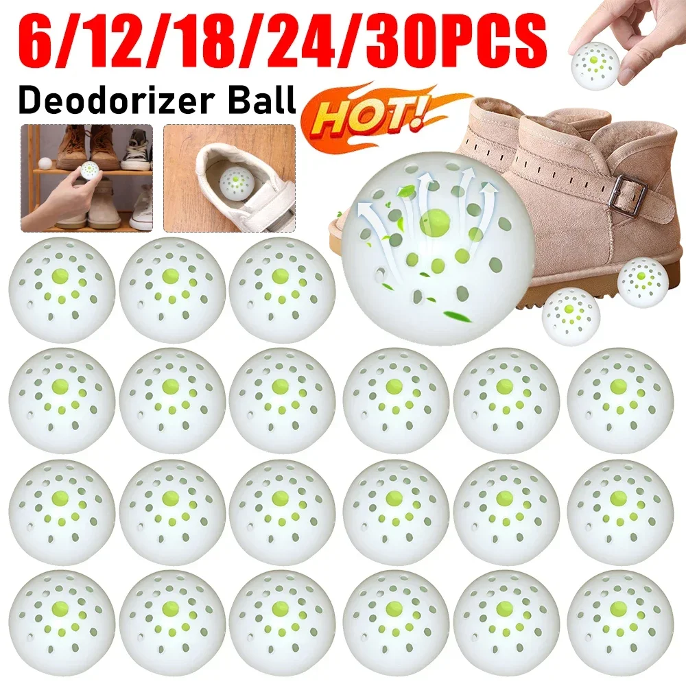 Car Fresheners Sneaker Deodorizer Balls Shoe Closet Deodorization 6-30PCS Deodorizer Freshener Balls For Shoes Gym Bag Locker - Image 2