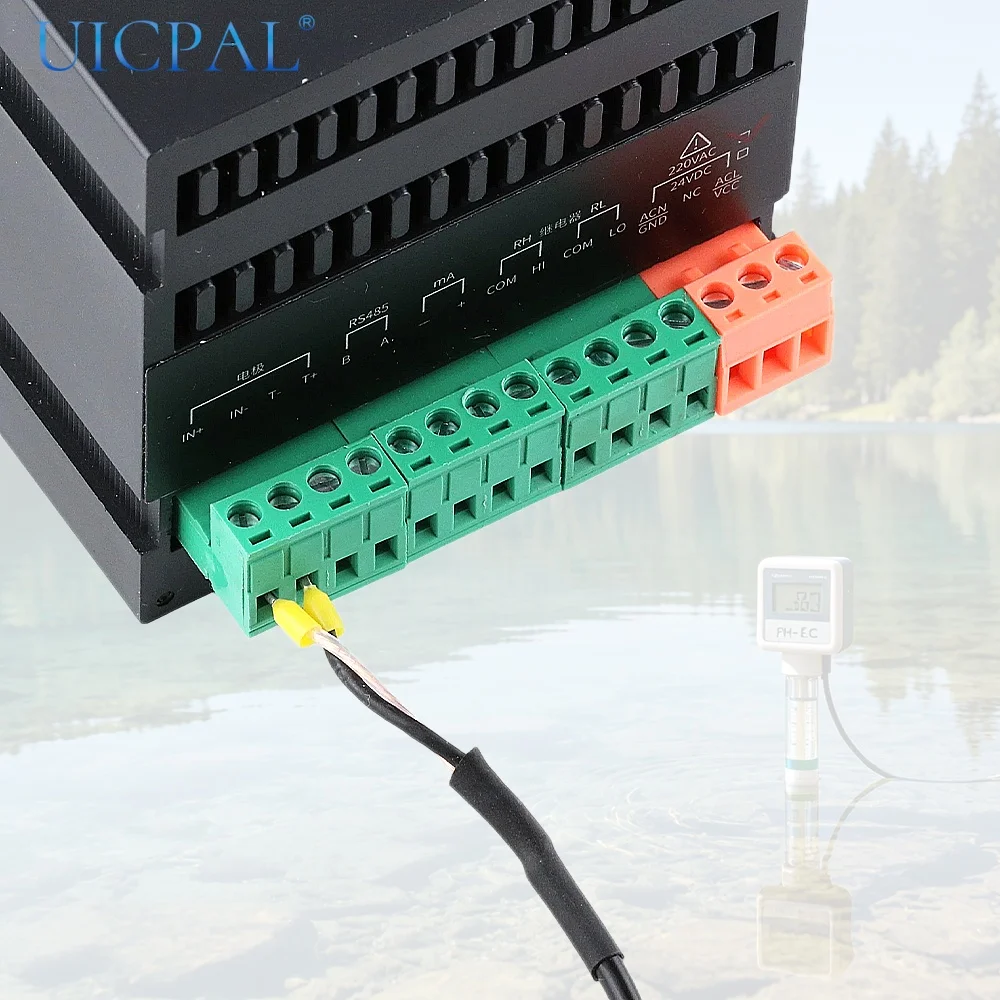 PH-Sensormodul mit Intelligenter Steueranzeige 0-14 0,01 Wasserqualitäts-Transmitter RS485 4-20mA Relais DC24V AC220V – Detail 8