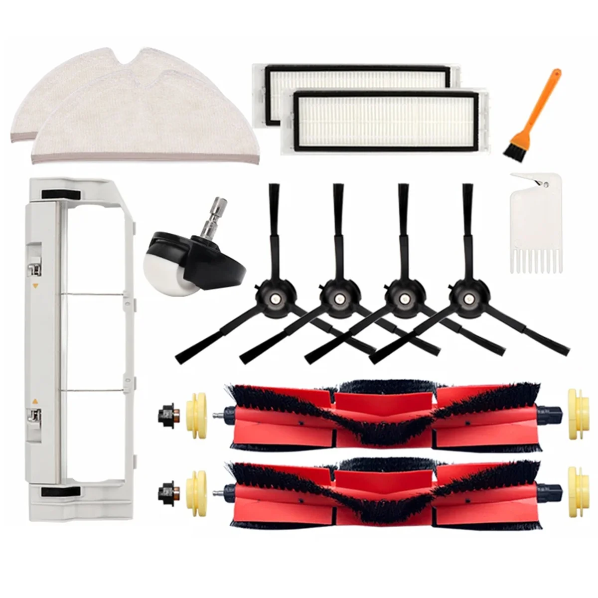 ل 1S S5 S5 ماكس S6 S6 MaxV S6 النقي E4 E5 ملحقات المكنسة الكهربائية فرشاة جانبية رئيسية فلتر HEPA المماسح