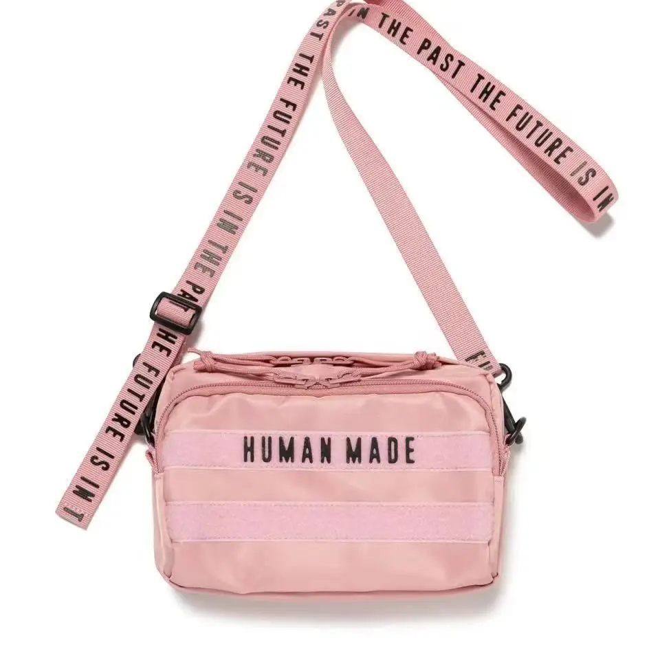 

HUMAN MADE Style Multi Pocket Velcro Mini Bag Military Pouch Shoulder Sling Bag Outdoor Casual Trendy Organizer Bag