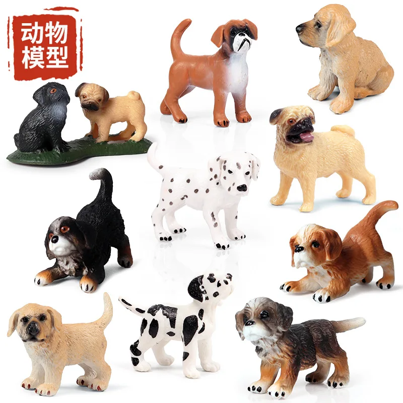 모형 애완견 요정 정원 액션 피규어 동물 모델 귀여운 강아지 미니 사자 강아지 모래색 금발 어린이 장난감