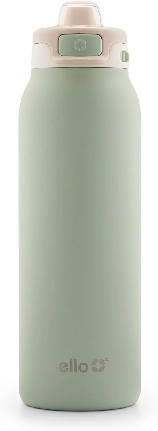 

32oz Stainless Steel Water Bottle with Quick Fill Lid, Double Wall Vacuum Insulated, Leak Proof Locking Lid, Sip and Chug