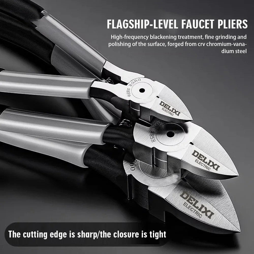 6 Polegada mini alicate diagonal redondo dobrado agulha nariz cortador ferramentas isoladas para miçangas jóias artesanato e diy pequenas reparação