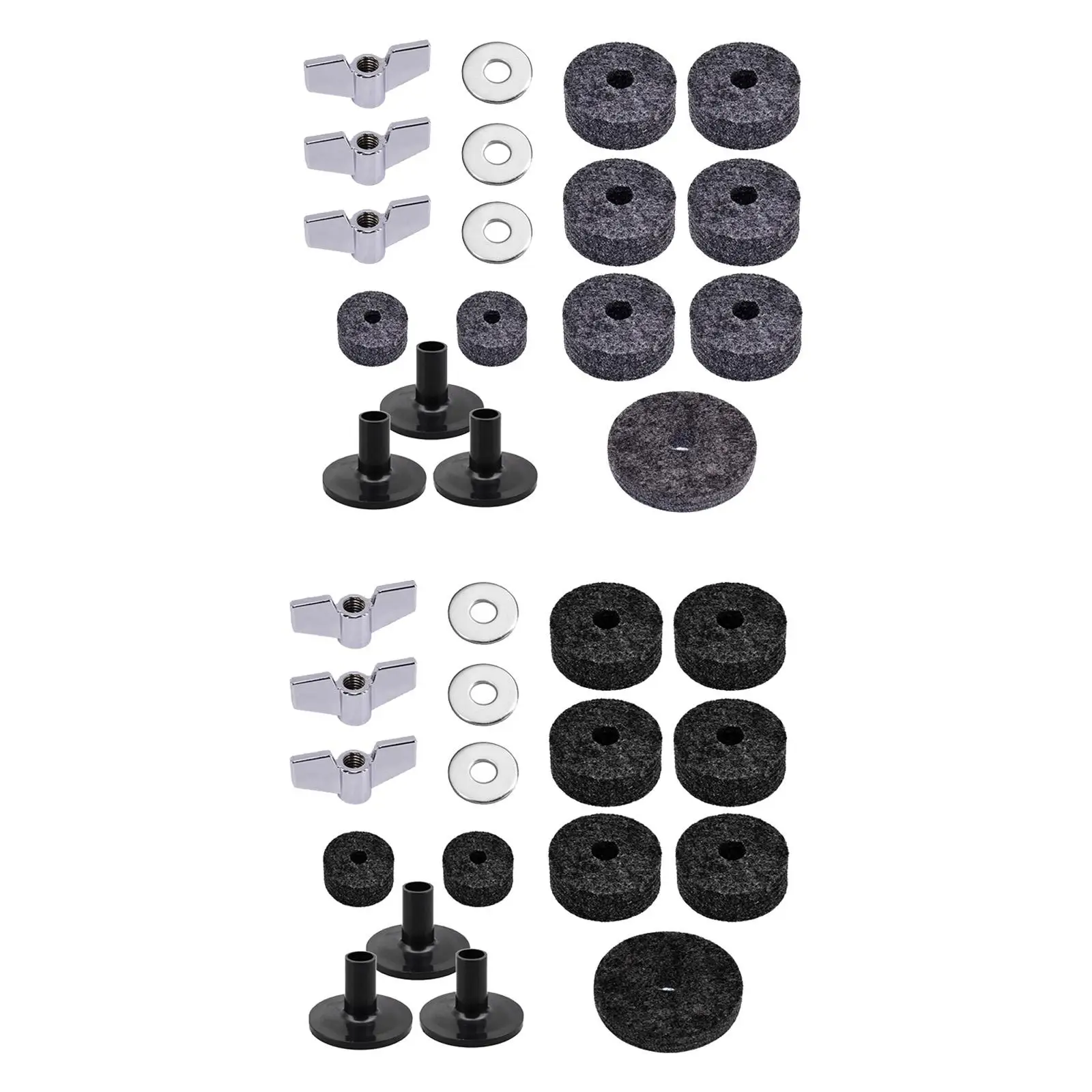 

Drum Set Cymbal Felts Washers Replacement Accessories, Cymbal Washer, Drum Replacement Parts, for Performance Music Stage