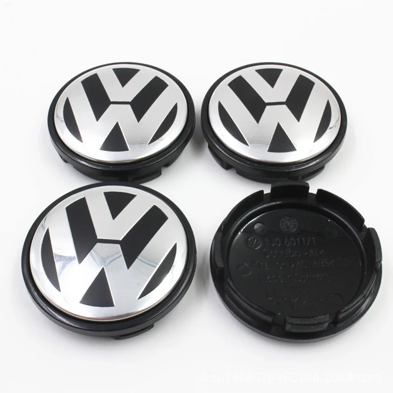 4PCS 65mm Car Wheel Badge Emblem Sticker 60mm hub cover For Volkswagen VW Jetta R Rline Touran POLO Golf MK4 MK5 MK7