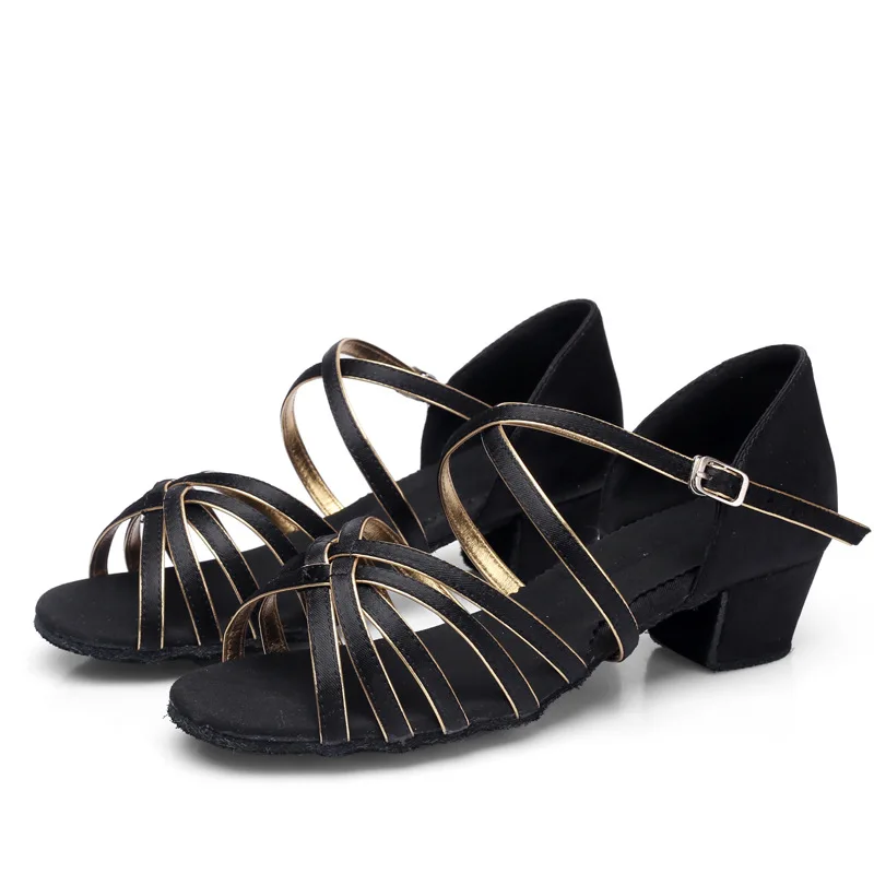 Groothandel Latin dansschoenen voor kinderen en meisjes, Latin dansschoenen met zachte zolen voor meisjes, kinderoefenschoenen, nieuwe stijl