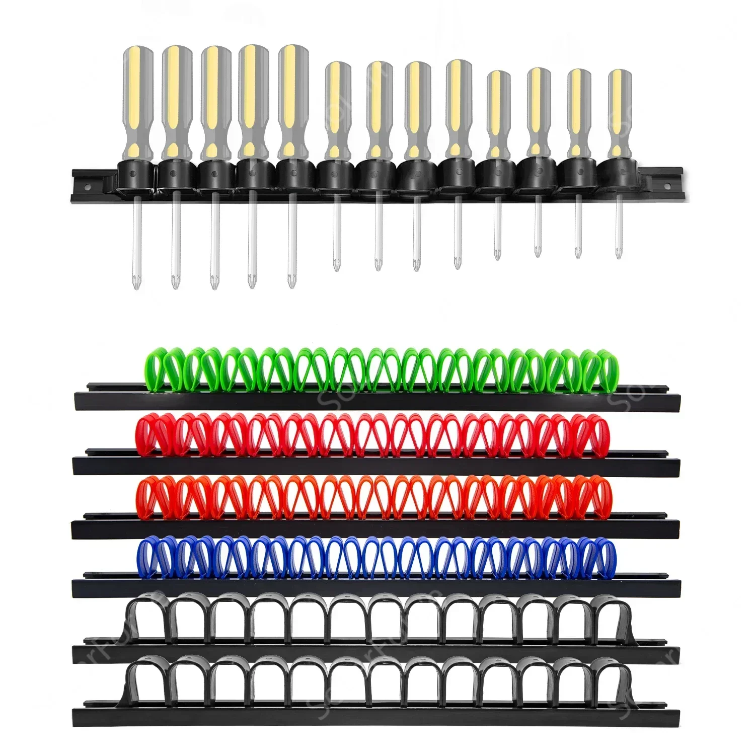 3PC Screwdriver Organizer Tool Holder Wall Organizer Wall Mount for Vice Wrench Plier Screwdriver Organization tool storage 공구정리