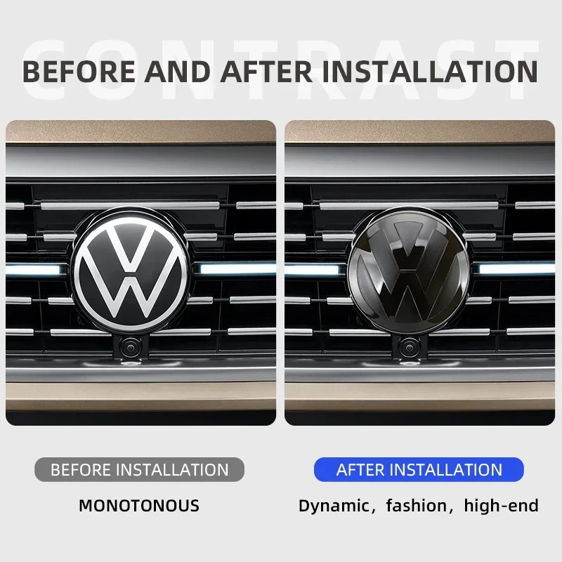 Car Modification Logo Sticker Not Affect ACC Front Rear Emblem Badges Cover For VW Volkswagen TIGUAN 2010-2020