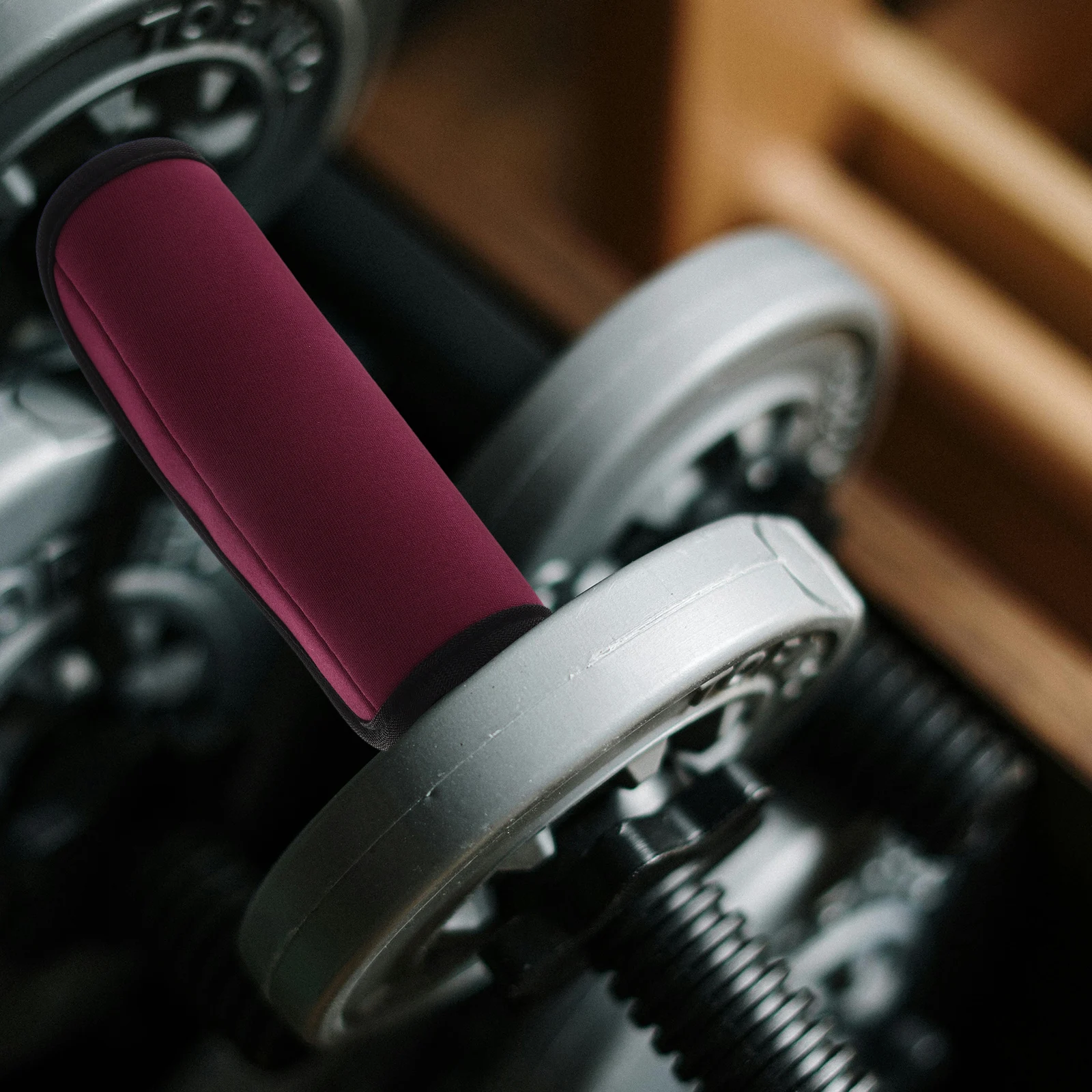 2 قطعة انفصال الحديد وسادة مجموعة المضادة للانزلاق الدمبل غطاء مقبض سحب ما يصل بار وسادة معدات الصالة الرياضية اللياقة البدنية اكسسوارات قبضة منصات