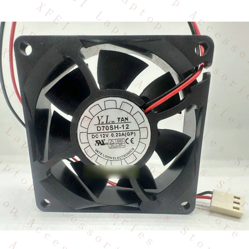 

C 1PCS New for YATE LOON D70SH-12 DC12V 0.23A 2-Pin Cooling Fan *pi