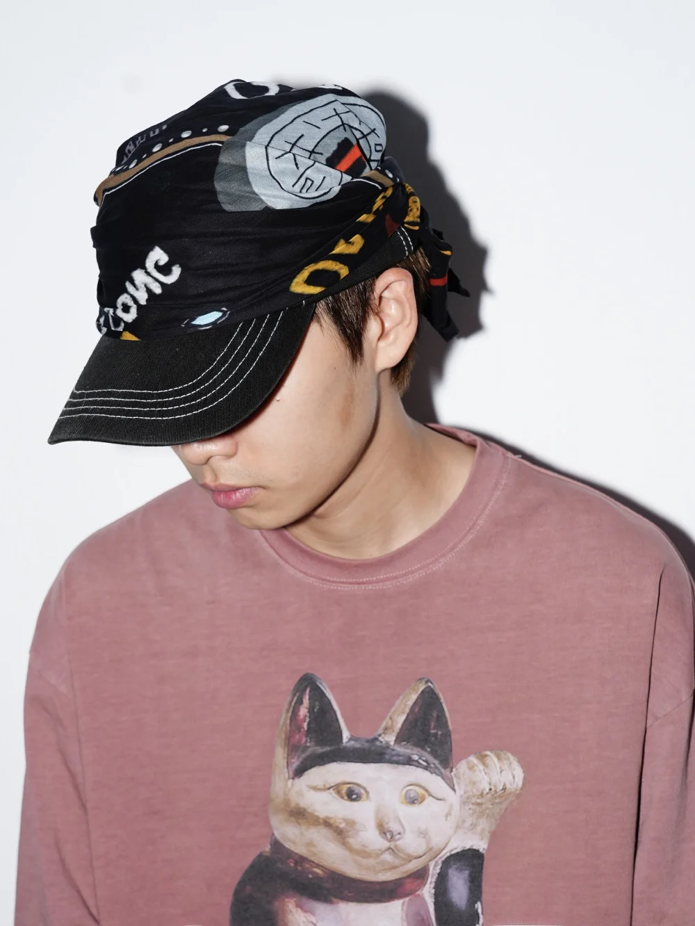 モクイシュル港記念広場スカーフ-コットン-幾何学模様-ユニセックス-ユース-ファッション装飾用小タオル-2025年秋