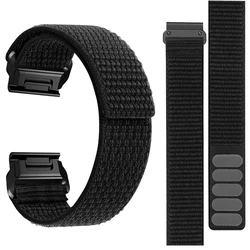26MM Quick Release Nylon Strap For Garmin  Fenix 7X  6X 6X Pro 5X MK1 Mk2i Enduro D2 Smartwatch Replacement Wristbands Bracelet