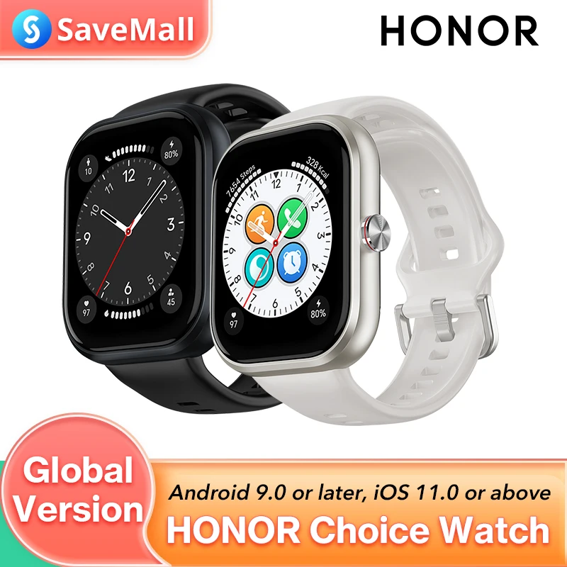 HONOR Choice watch 1.95 Inches AMOLED Screen All-day Health Monitoring 5ATM Bluetooth call Ultra-long Battery