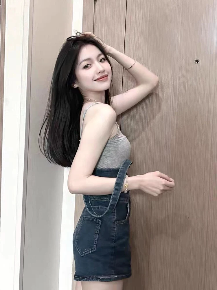 

Комбинезоны для игр, женские однотонные двубортные комбинезоны с талией, комбинезоны, одежда, джинсовая женская одежда