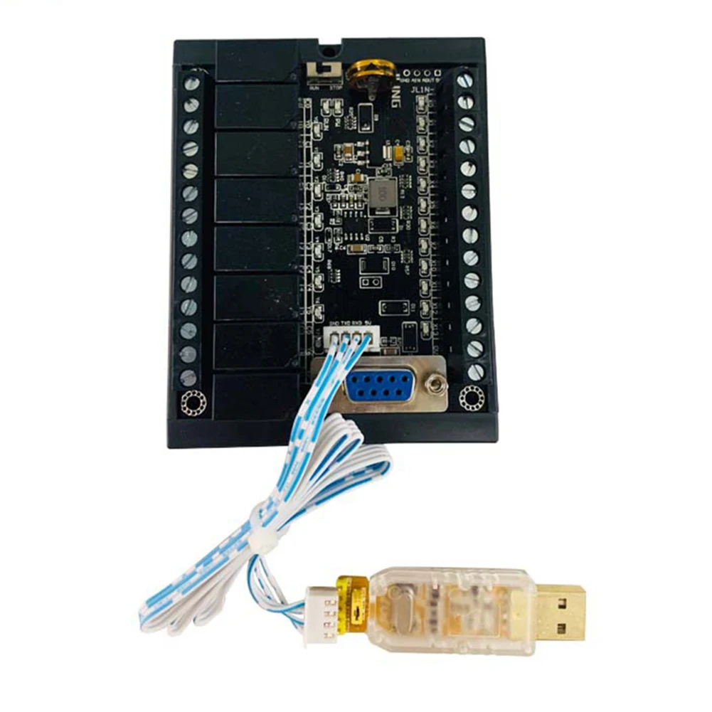 1 مجموعة PLC لوحة تحكم صناعية FX1N-20MR منظم 12 مدخل 8 مخرج مرحل وحدة تحكم قابلة للبرمجة وحدة تأخير