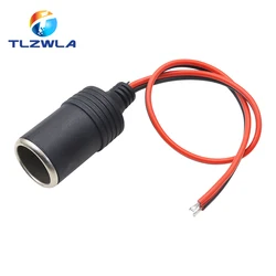 1PCS 10A 12v 24v Automobile Cigarette Lighter Socket On-board Power Socket High Power Line 30CM Long