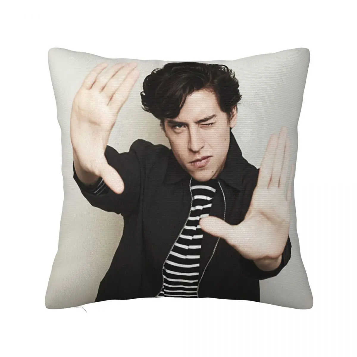 

Cole Sprouse Riverdale Archie Comics Jughead Jones Pillowcase Cushion Cover Decorations Pillow Case Cover Home Square 40*40cm