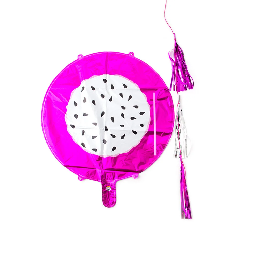 

3Pcs Foil Balloons Fruit Streamer Design Cute Birthday Party Wedding Decoration Balloons for Shop Mall Promotion Shower