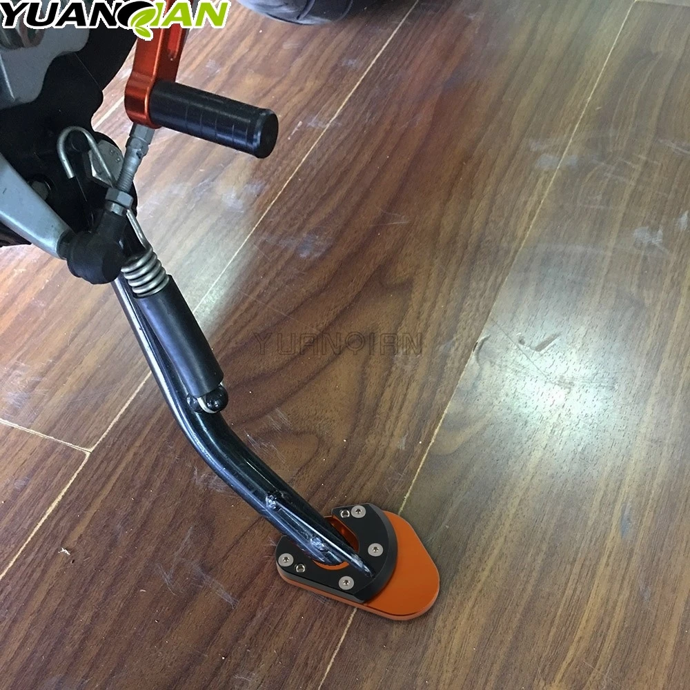 

For 990 Adventure 2006-2014 990SMT 2009-2014 125 200 390 Duke 2012-2021 RC125/200/390 Sidestand Kickstand Foot Pad Extension