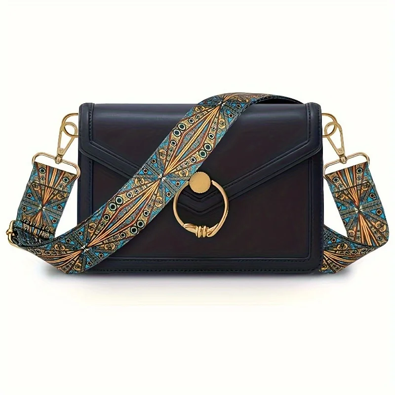 A Bohemian-Style Nylon Strap That Is Adjustable And Wide, Perfect for Vintage Fashion And Travel, And Can Be Hand Washed