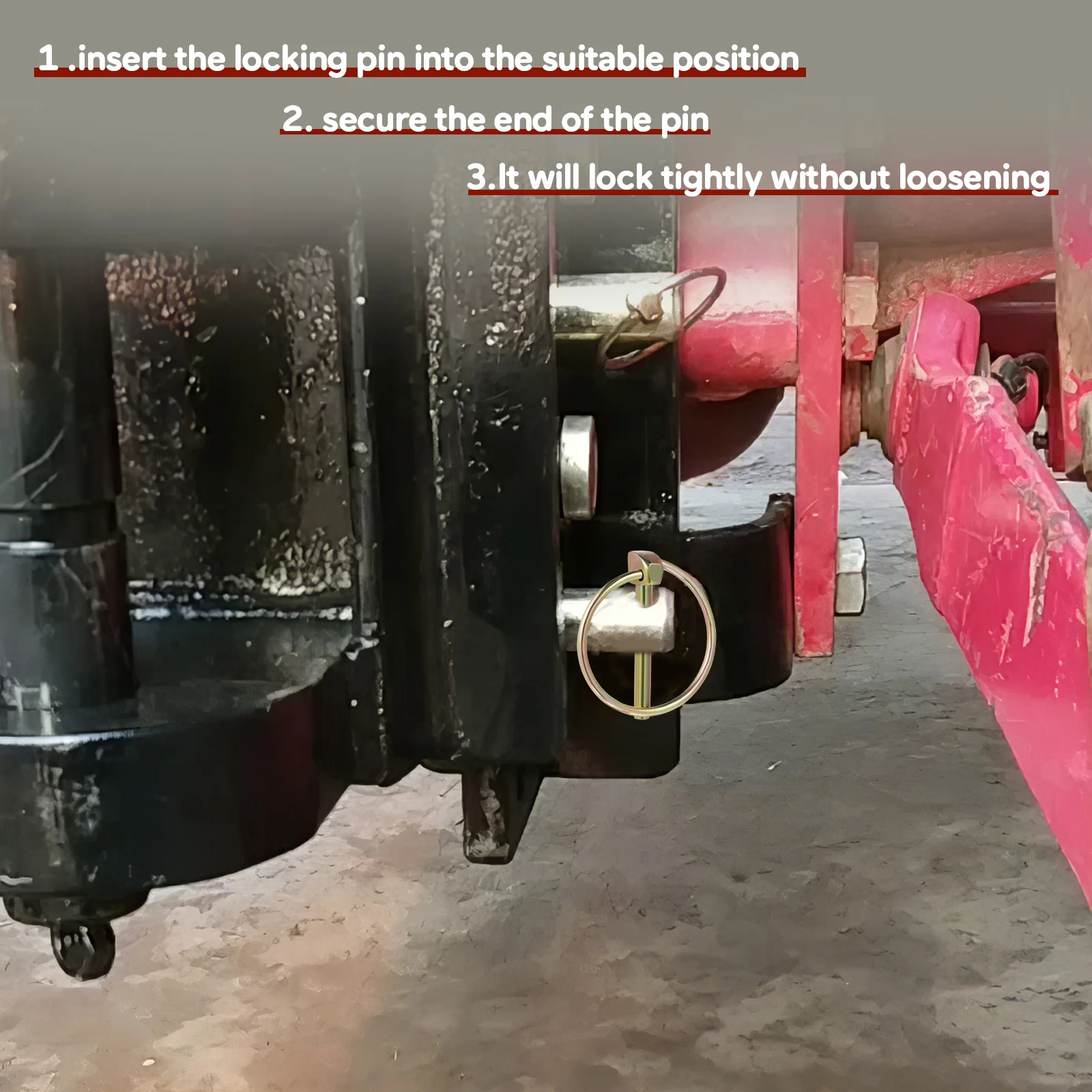 10 Pcs Car Making Trucks Locking Adjustable Lynch With Ring Iron Trailer Mower