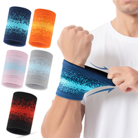 1Pc Sports Wristband Running Basketball Tennis Wrist Brace Gym Fitness Wrist Guards Breathable Sweat Absorbing Wrist Support