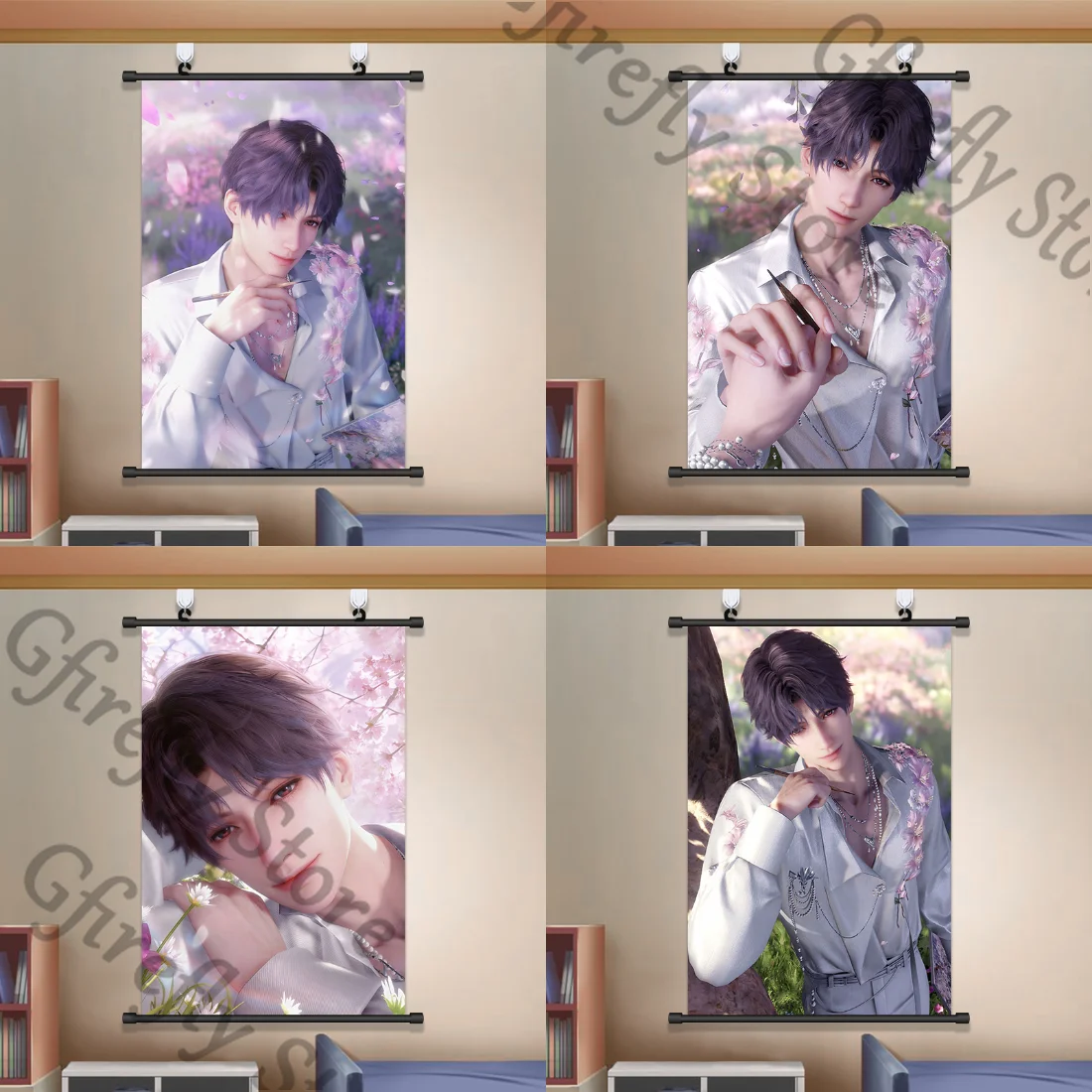 

Anime Wall Painting Mural Love and Deepspace Hang A Picture Rafayel Poster Background Draw Placard Decorate Ambitus Playbill