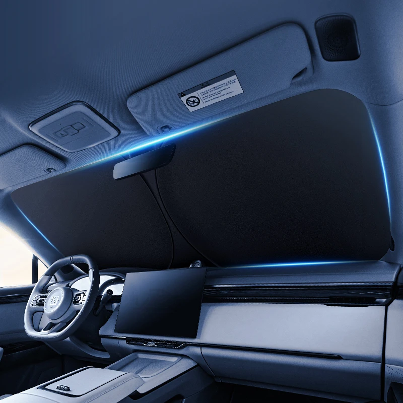 Parasol para Parabrisas de Coche, Cubierta Interior para Ventana, Película Protectora para Visera Solar, Cortina Plegable con Protección UV