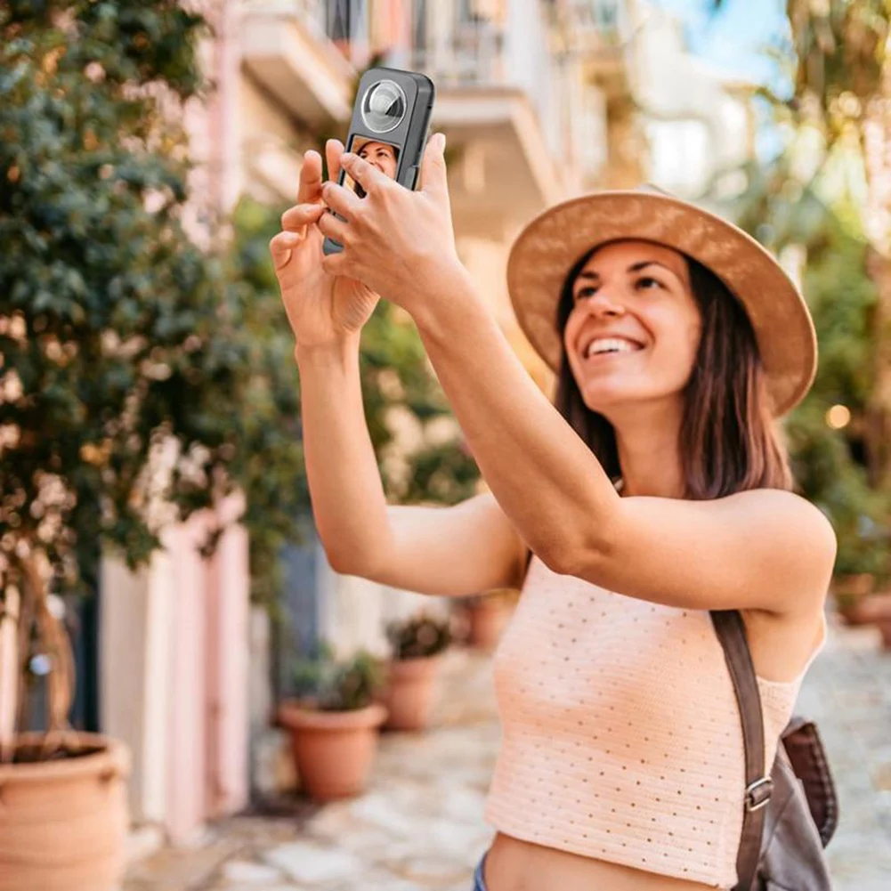 EF-For Insta 360 One X3 Metal Cage Shockproof Protective Case Frame Accessories Interface Aluminum Alloy Shell Case