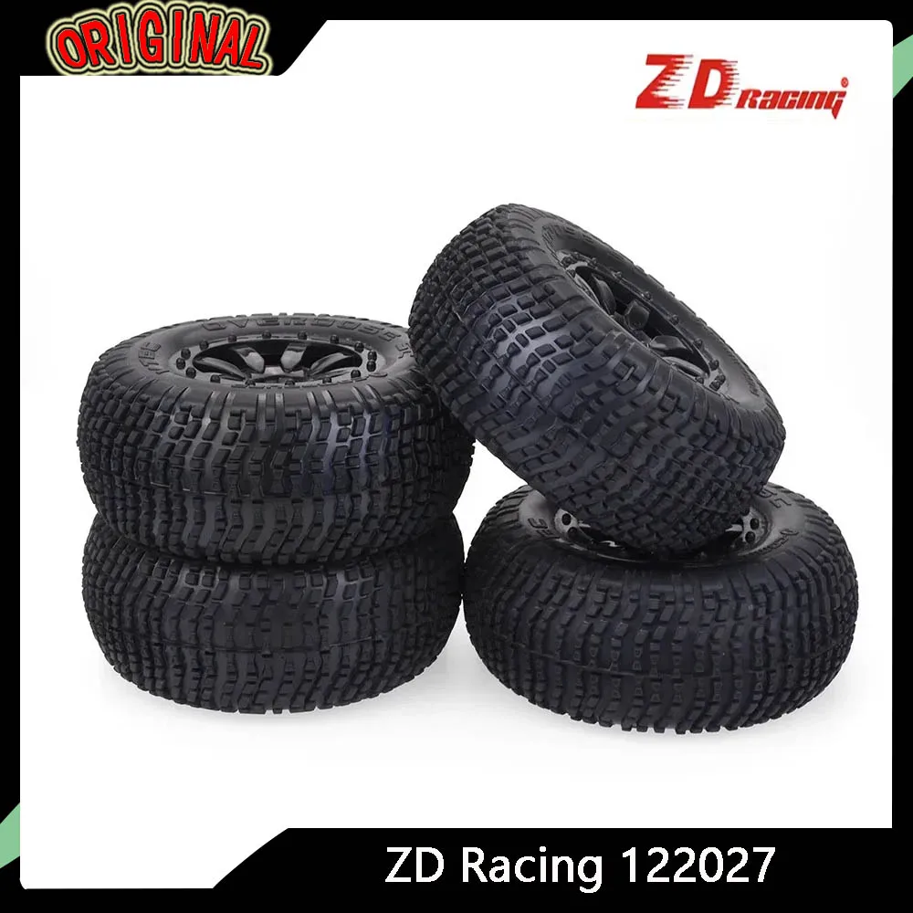 

ZD Racing 4 шт. 1/10 комплект шин и колес для грузовиков с коротким ходом (12 мм, предварительно клеенный шестигранник) — подходит для Traxxas Slash/HPI/Redcat/HSP/LRP