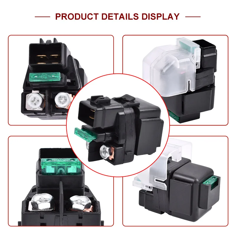 Starter Solenoid Relay For Suzuki 31800-03G00 31800-07G00 Eiger 400 Vinson 500 LT-A400 A400F LT-A400FC LT-A400FH LT-A500F LTA500